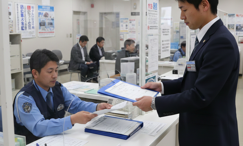 警察署での手続きイメージ